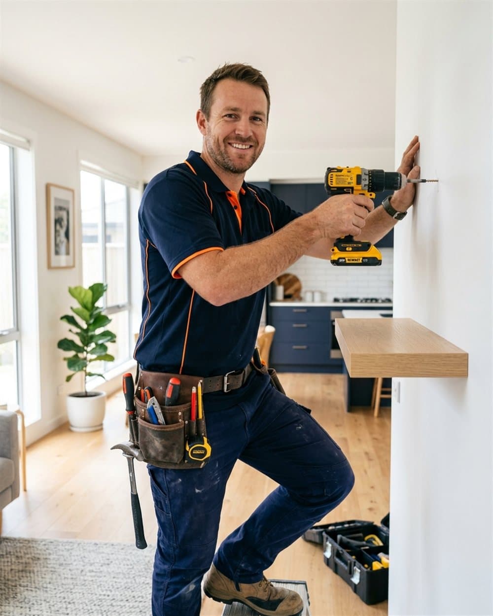Professional AZ Smart Fix handyman at work in a home